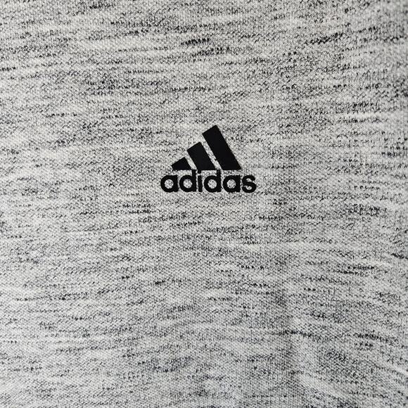 Adidas Pique T-Shirt Tee Gray Midweight Short Sleeve Active Size Mens Small Crew - Picture 7 of 9